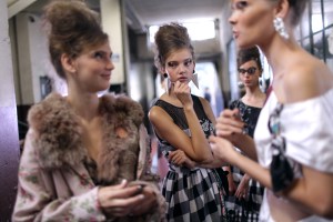 Backstage at Antonio Marras Spring 2017