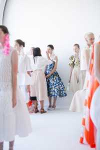Backstage at Delpozo RTW Spring 2017