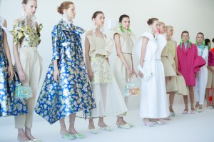 Backstage at Delpozo RTW Spring 2017