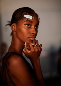 Backstage at Opening Ceremony RTW Fall 2016