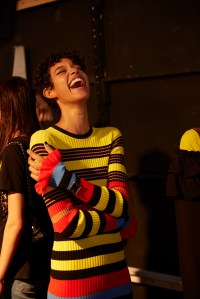 Backstage at Opening Ceremony RTW Fall 2016