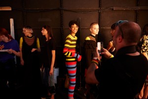 Backstage at Opening Ceremony RTW Fall 2016