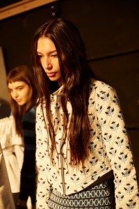 Backstage at Opening Ceremony RTW Fall 2016