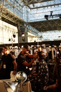 Backstage at Opening Ceremony RTW Fall 2016
