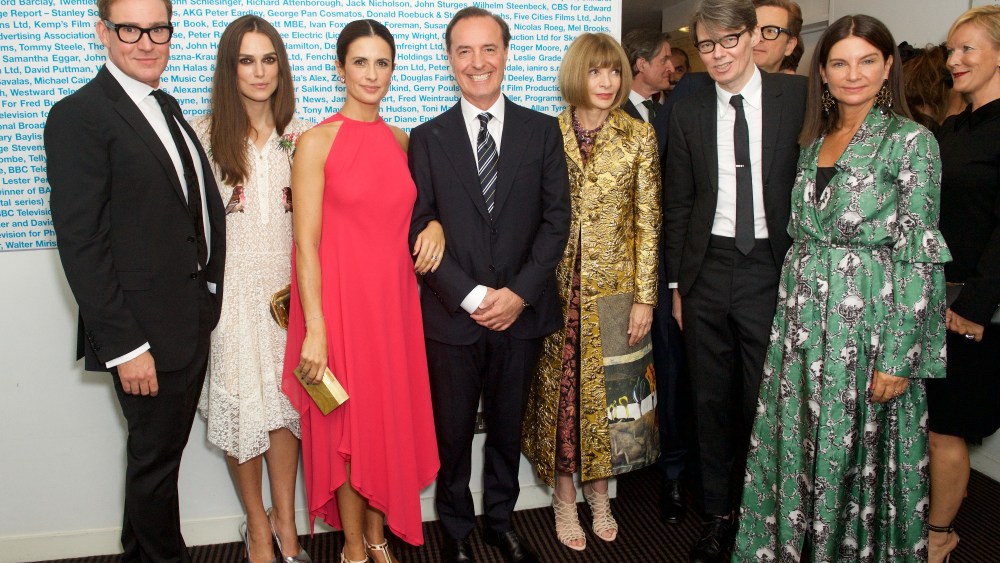 William Banks-Blaney, Keira Knightley, Livia Firth, Guido Bonaveri, Anna Wintour, Andrew Bolton Natalie Massenet