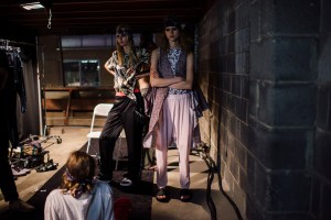 Backstage at Baja East RTW Spring 2017