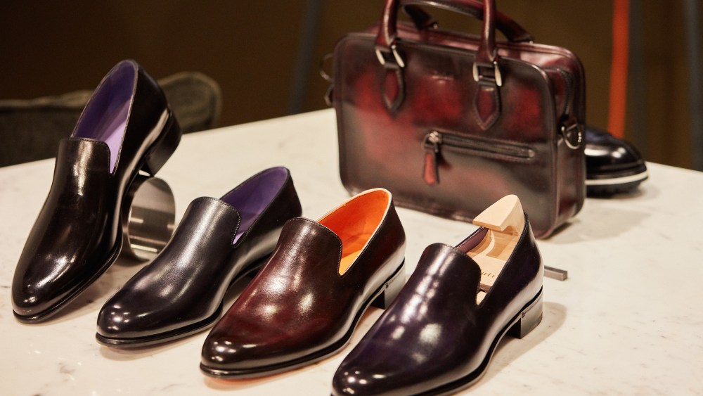 A view of the Berluti pop up store at Le Bon Marché
