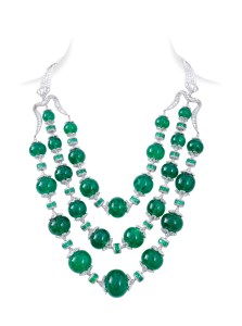Nirav Modi Emerald Maharani necklace Biennale Paris