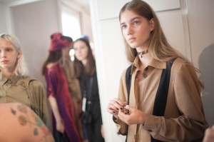 Backstage at Aalto RTW Spring 2017