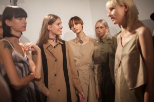 Backstage at Aalto RTW Spring 2017