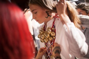 Backstage at Alexis Mabille RTW Spring 2017