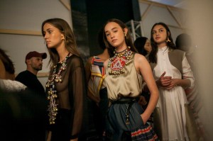 Backstage at Alexis Mabille RTW Spring 2017