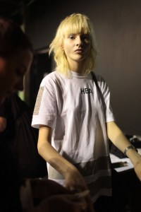 Backstage at Lutz Huelle RTW Spring 2017