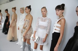 Backstage at Dior RTW Spring 2017