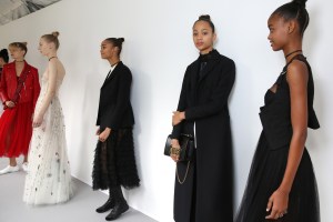 Backstage at Dior RTW Spring 2017