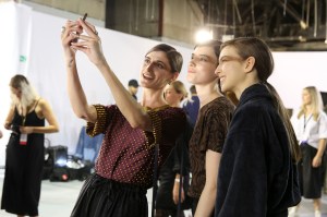 Backstage at Dries Van Noten RTW Spring 2017