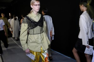 Backstage at Dries Van Noten RTW Spring 2017