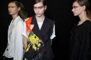 Backstage at Dries Van Noten RTW Spring 2017