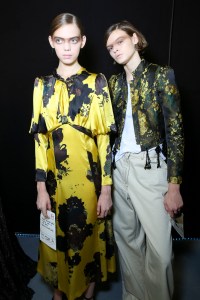 Backstage at Dries Van Noten RTW Spring 2017