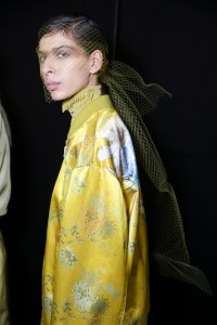 Backstage at Dries Van Noten RTW Spring 2017