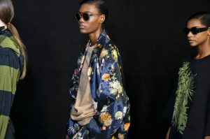 Backstage at Dries Van Noten RTW Spring 2017