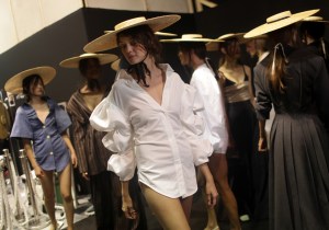 Backstage at Jacquemus RTW Spring 2017