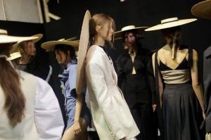 Backstage at Jacquemus RTW Spring 2017