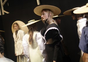 Backstage at Jacquemus RTW Spring 2017