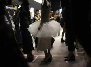 Backstage at Jacquemus RTW Spring 2017
