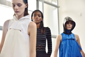 Backstage at Paco Rabanne RTW Spring 2017