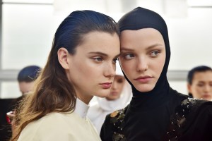 Backstage at Paco Rabanne RTW Spring 2017
