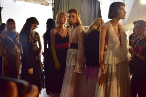 Backstage at Rochas RTW Spring 2017