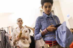 Backstage at Undercover RTW Spring 2017