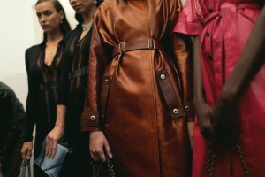 Backstage at Bottega Veneta Spring 2017