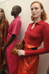 Backstage at Bottega Veneta Spring 2017