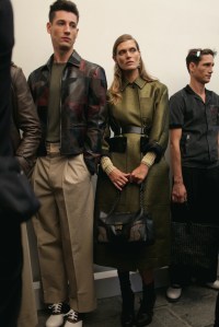 Backstage at Bottega Veneta Spring 2017