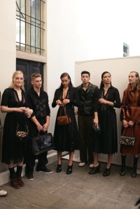 Backstage at Bottega Veneta Spring 2017