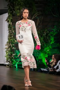 A long sleeve and floral look for Spring 2017.