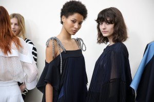 Backstage at Chloé RTW Spring 2017