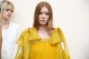 Backstage at Chloé RTW Spring 2017