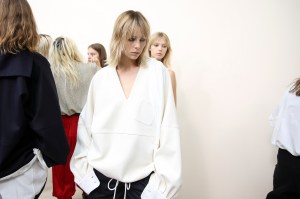 Backstage at Chloé RTW Spring 2017