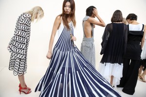 Backstage at Chloé RTW Spring 2017