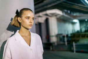 Backstage at Issey Miyake RTW Spring 2017