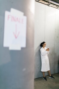 Backstage at Issey Miyake RTW Spring 2017