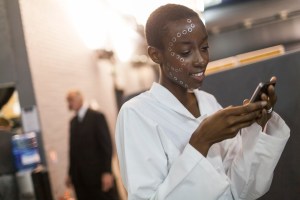 Backstage at Issey Miyake RTW Spring 2017