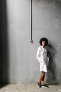 Backstage at Issey Miyake RTW Spring 2017