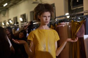 Backstage at Rick Owens RTW Spring 2017