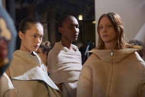 Backstage at Rick Owens RTW Spring 2017