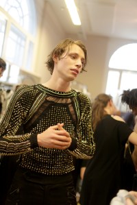 Backstage at Julien Macdonald RTW Spring 2017