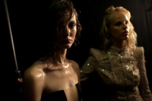 Backstage at Julien Macdonald RTW Spring 2017